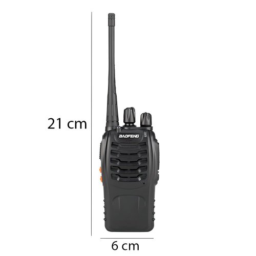 2× krótkofalówka + słuchawki Baofeng BF888S PMR o dużym zasięgu