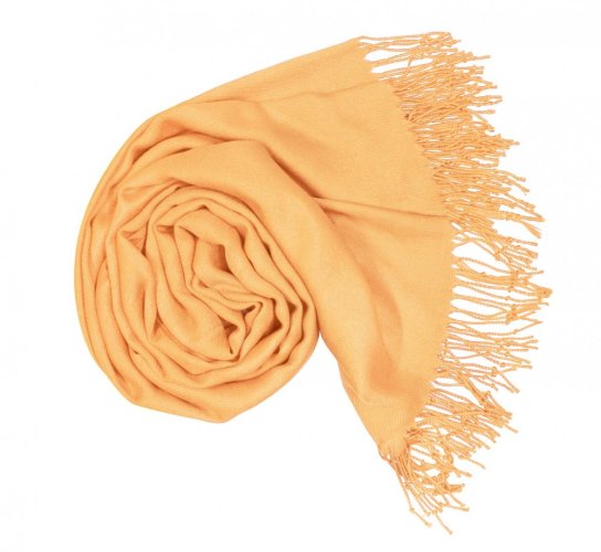 Dámská světle oranžová pashmina P31 / Dámská světle oranžová šála