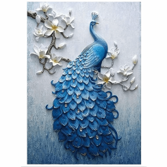 Painting by numbers 30x40cm - Peacock