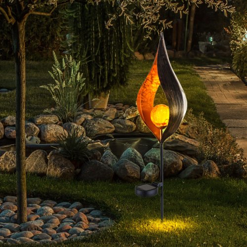 Lampa solarna led wbijana pochodnia latarnia czujnik w kształcie płomienia