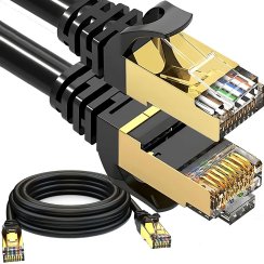Síťový kabel LAN RJ45 CAT 6A internetový kabel UTP router kroucená dvojlinka 15m