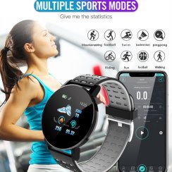 Chytrý náramek Smart Band 119 Plus černo-bílý