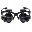 Watch glasses with 20x magnification and LED illumination