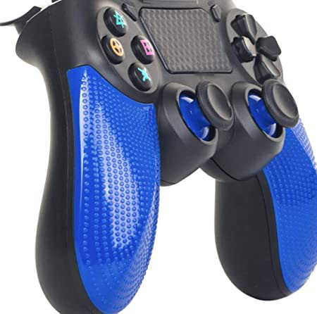 Kontroler PS4 z kablem - Twin Vibration IV - Niebieski