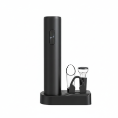 Elektryczny otwieracz do wina VINOCORK – zestaw 5 elementów ze stali nierdzewnej