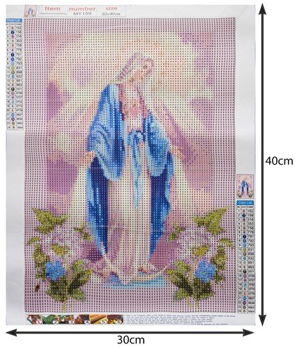 Diamentowy haft mozaikowy - Dziewica Maryja