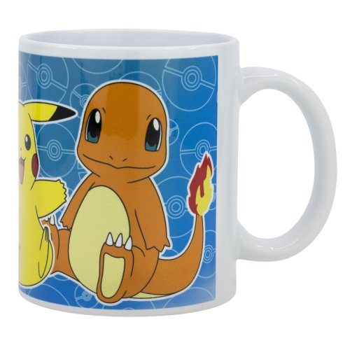Kubek ceramiczny 325 ml - Pokémon Eevee, Pikachu, Charmander