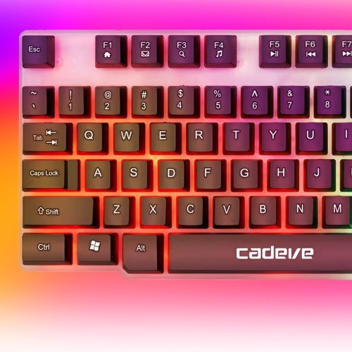 Herní klávesnice LED s podsvícením pro hráče, membránová, USB, NumLock