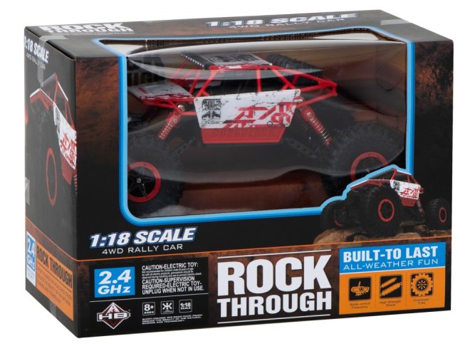 RC auto Rock Crawler HB 2.4GHz 1:18 červené