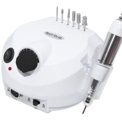 Elektrická fréza na nehty – manikúra a pedikúra, gelové nehty, hybridy, 65 W, sada fréz - UR188
