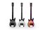 Metal guitar-shaped spoons, COLORFUL - set of 3