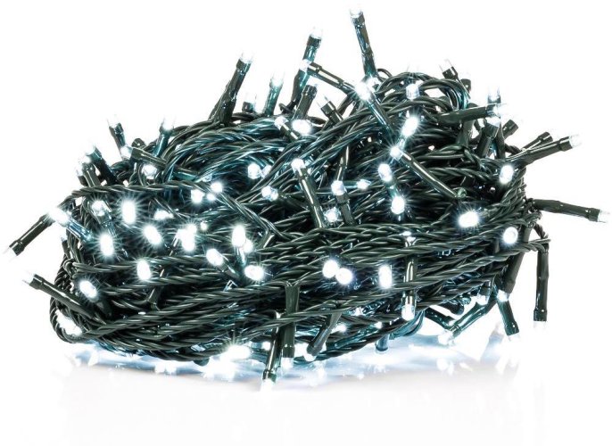 Vnitřní vánoční řetěz 10 m 100 LED - studená bílá