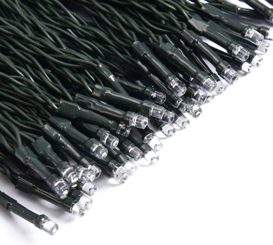 Vnitřní vánoční řetěz 2 m 20 LED na baterie - teplá bílá
