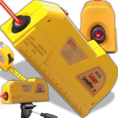 Laserová vodováha s metrem délka 250 cm laser LED E544