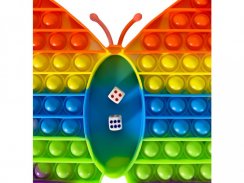 Board game POP IT rainbow - Butterfly