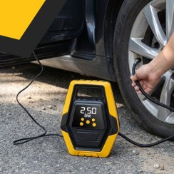Autokompresor, přenosná elektrická pumpa, kompresor na kola 12V, LCD, LED - ER1251