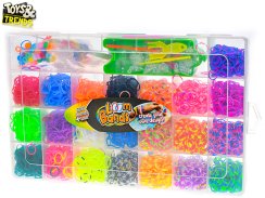 Toys & Trends zestaw do robienia bransoletek z gumek 5600 sztuk w pudełku w torbie