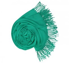 Dámská zelená pashmina P94 / Dámská zelená šála