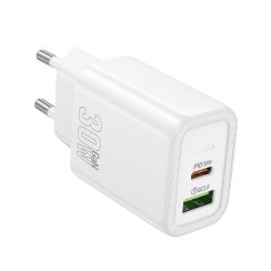 Gentle adapter PD30W dual port BIAŁY