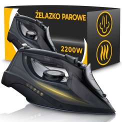 Wydajne żelazko parowe duża moc 2400W ceramiczna stopa Anti-Drip Anti-Calc