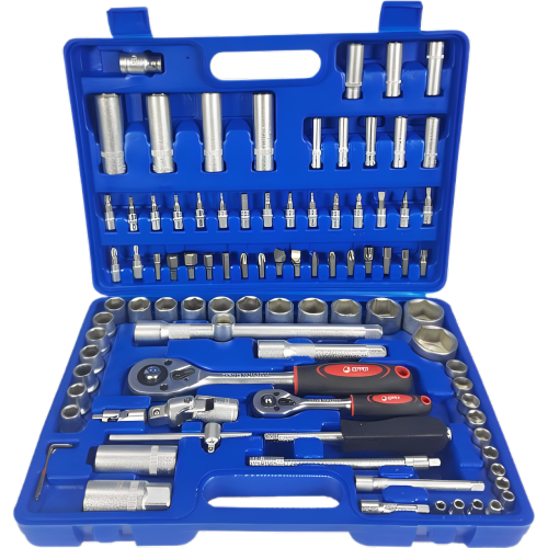 Socket wrench set - 94 pieces, 1/4", 1/2"