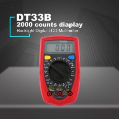 DT33B DT33C Digital Multimeter Backlight Buzzer Protection AC DC Ammeter Voltmeter Ohm Portable Meter Data Hold DT33B DT33C Digital Multimeter Backlight Buzzer Protection AC DC Ammeter Voltmeter Ohm Portable Meter Data Hold