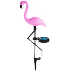 Solarna lampa ogrodowa - Flamingo