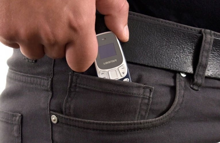 Miniature mobile phone - BM10 Gray