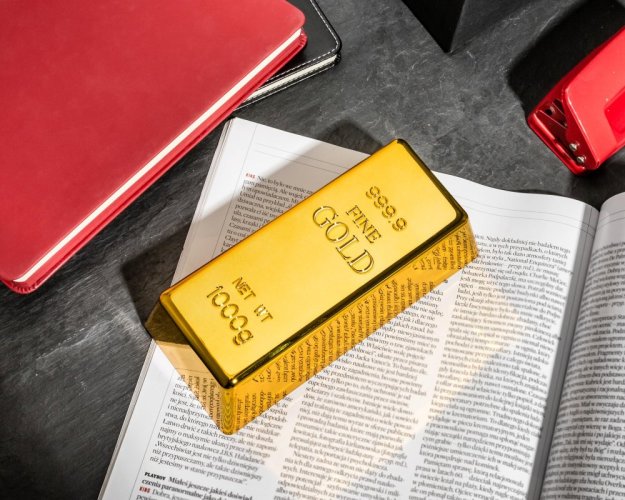Gold ingot - doorstop