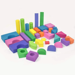 Set of foam blocks for children 50 pieces of colourful puzzles