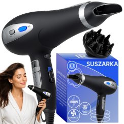 Fén na vlasy 5v1 2000W ionizace difuzér koncentrátor studený vzduch