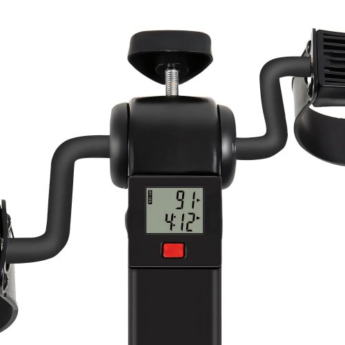Rehabilitacyjny trenażer do pedałowania 2w1 składany z wyświetlaczem LCD - SR262