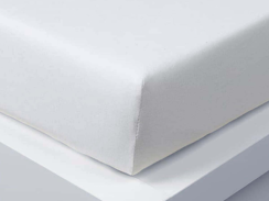 Jersey sheet Exclusive single bed - white 90x200 cm