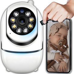 Elektronická chůvička s otočnou kamerou Full HD, bezdrátová, se snímačem pohybu - E936-1