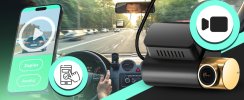 Autorekordér s displejem, Dash Cam, GPS, Wi-Fi