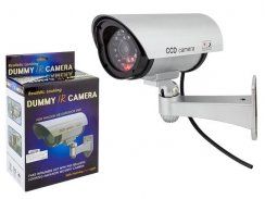 Dummy outdoor dummy security camera with infrared illumination