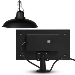Wisząca solarna lampa LED – ogrodowy żyrandol do użytku zewnętrznego, wodoodporny, 12 W