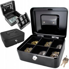 Handy cash box 20x16x9cm black