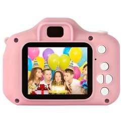 Dětský digitální fotoaparát s kamerou HD, hrami a šňůrkou na krk