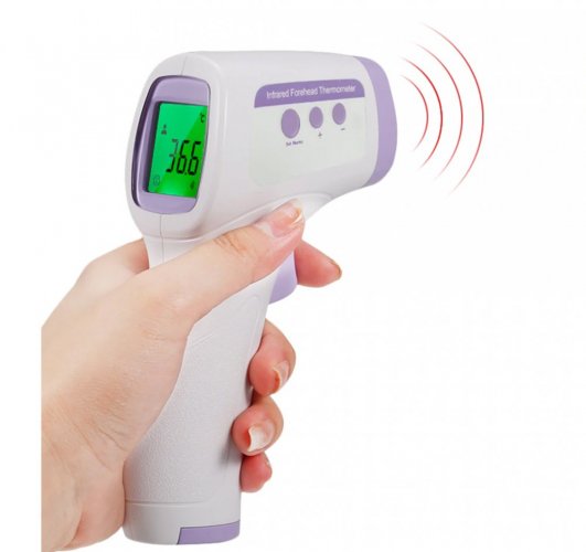 Non-contact digital infrared thermometer with LCD display