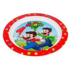 Super Mario plastic plate - red