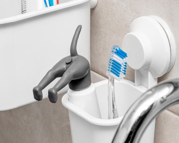 Funny toothpaste dispenser - Dog's butt
