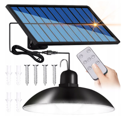 Solární LED lampa závěsná 14,8x6,4 cm se senzorem soumraku 1200 mAh