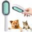 3-in-1 silicone brush for coat care - Green