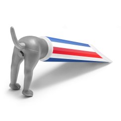 Zabawny dozownik pasty do zębów – psich tyłek