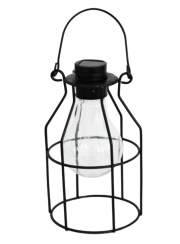 Decorative solar lamp in the shape of a grid