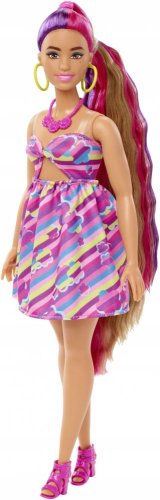 Barbie Totally Hair blond/růžové vlasy - MATTEL