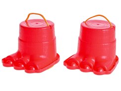 Sun Fun kostki/chůdy 10,5 cm 2 kolory w siateczce