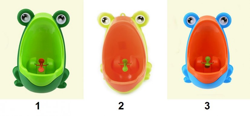 Dětský pisoár - Žába (Barvy hnědá)
