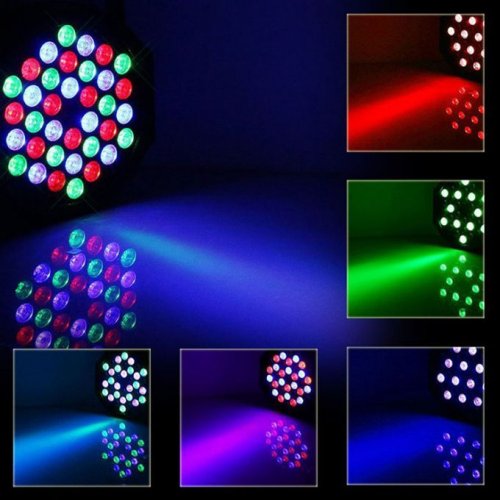 Led disco DJ světlo FLAT PAR LIGHT 36 RGB LED diod